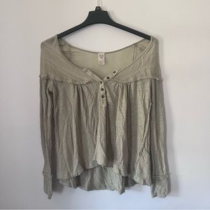 Light Green We The Free Long Sleeve Shirt - Size XS